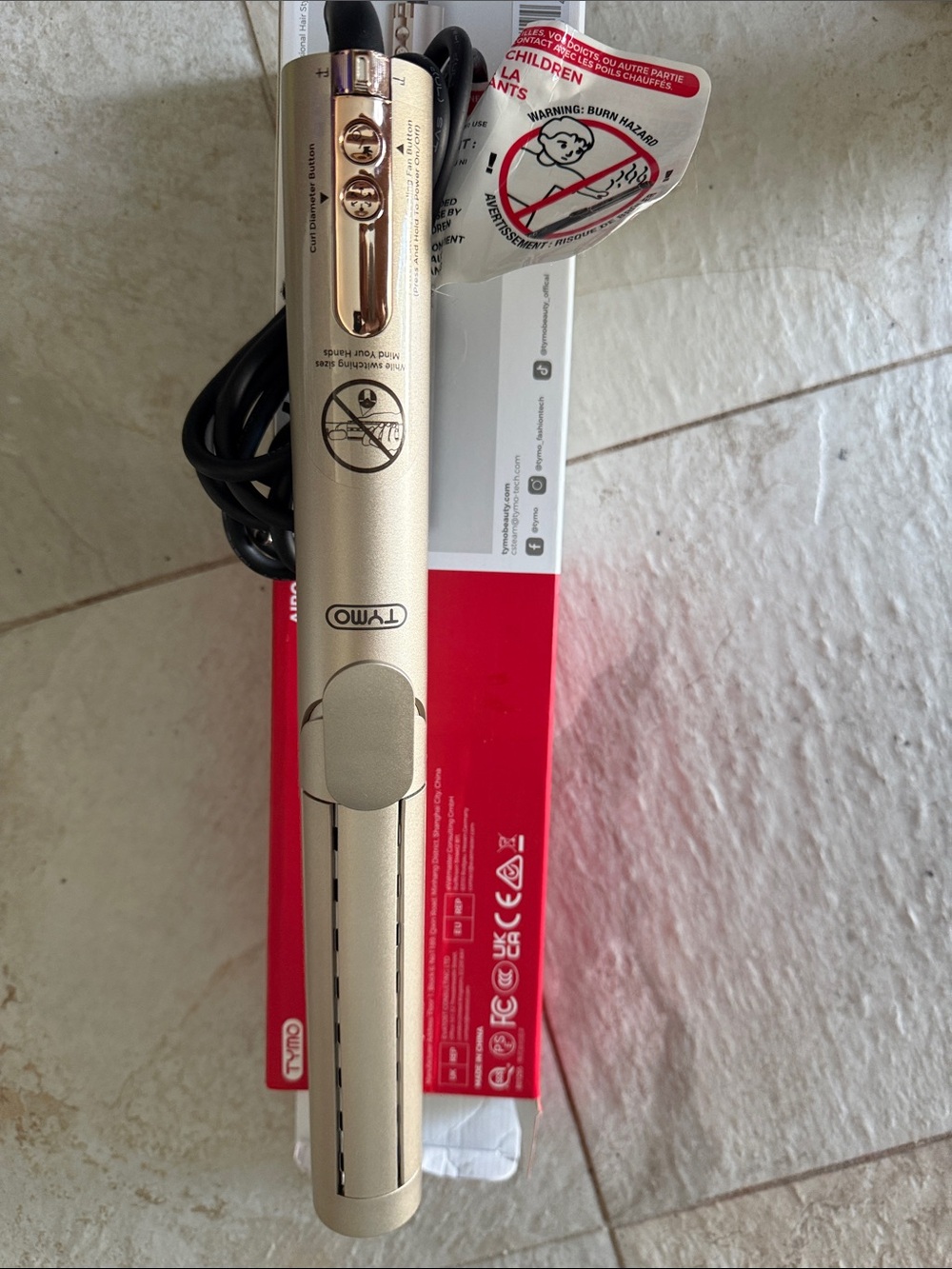 Tymo 2-in-1 Hair Curler & Straightener